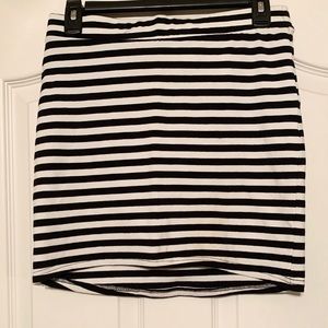 Black & White Tube Skirt